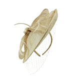 Straw Fascinator Sand