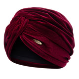 Bronté Turban - Aliyah - velvet - wine