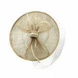 Straw Fascinator Sand